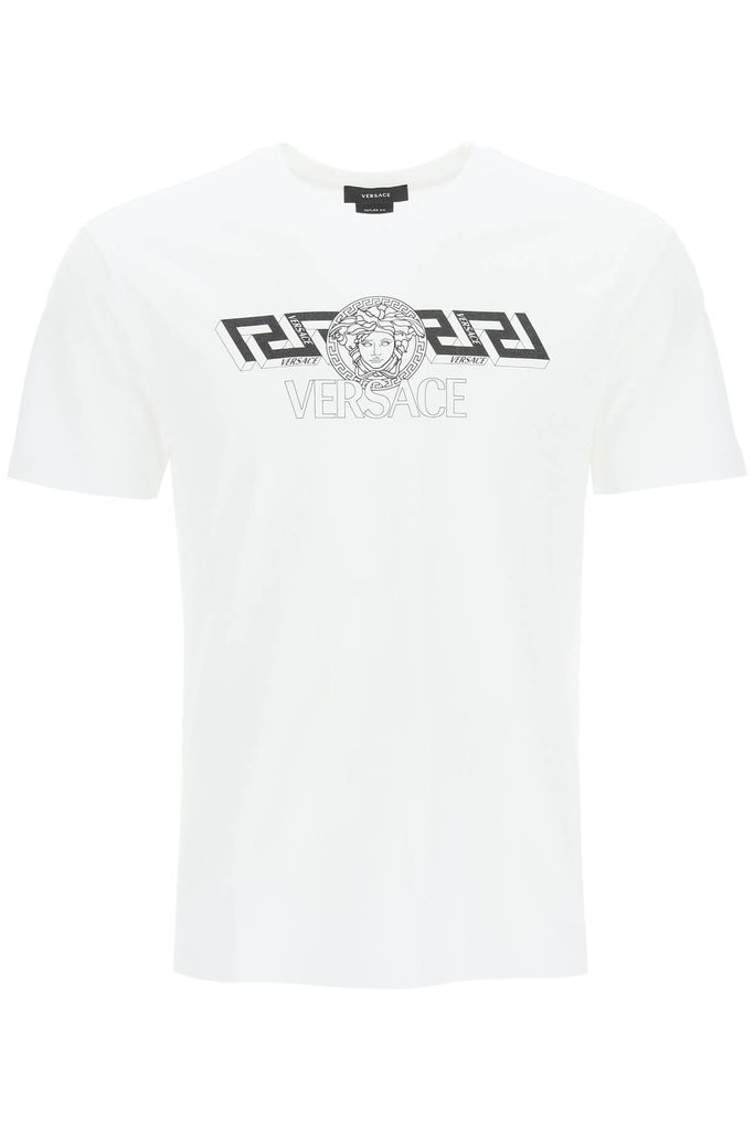 Greca And Medusa Print T-Shirt