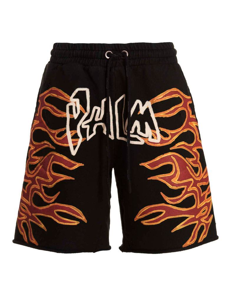 Graffiti Flames Bermuda Shorts