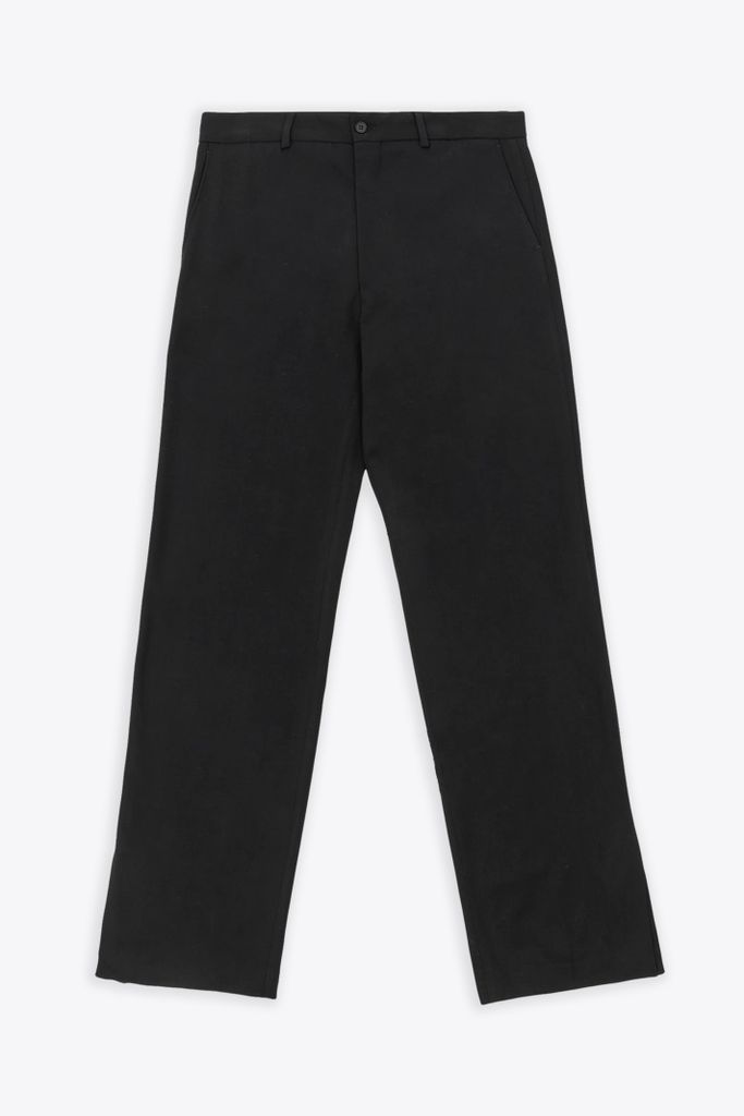 Grade Trouser Black Viscose Tailored Pant With Ankle Vent - Grade Trousers
