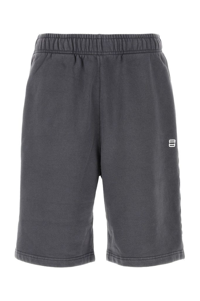 Graphite Cotton Bermuda Shorts