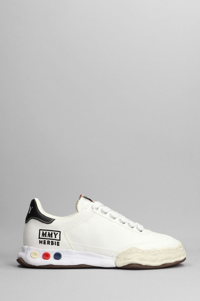 Harbie Sneakers In White Cotton
