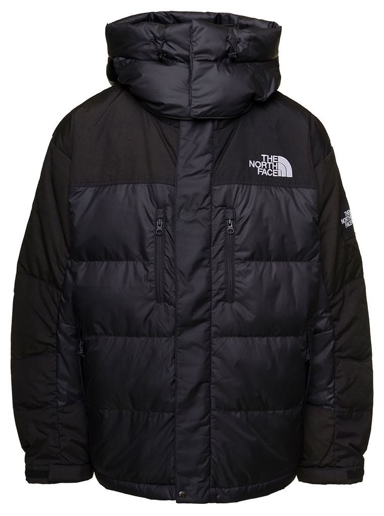 Himalaya Down Parka With Embroidered Contrasting Logo Man The North Face