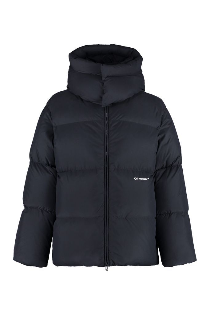 Hooded Full-Zip Down Jacket