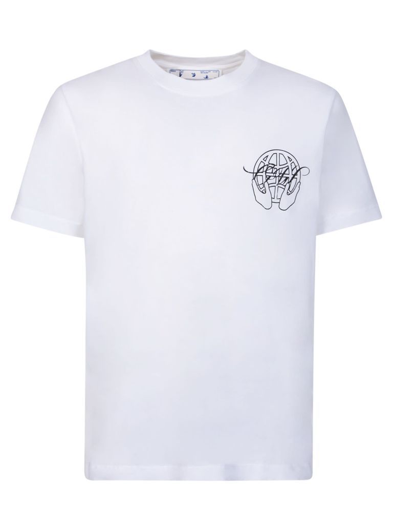 Hand Arrow-Print White T-Shirt