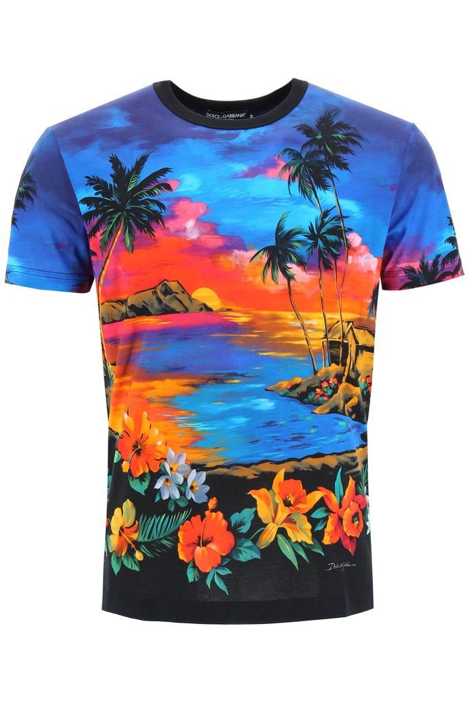 Hawaiian Print T-Shirt