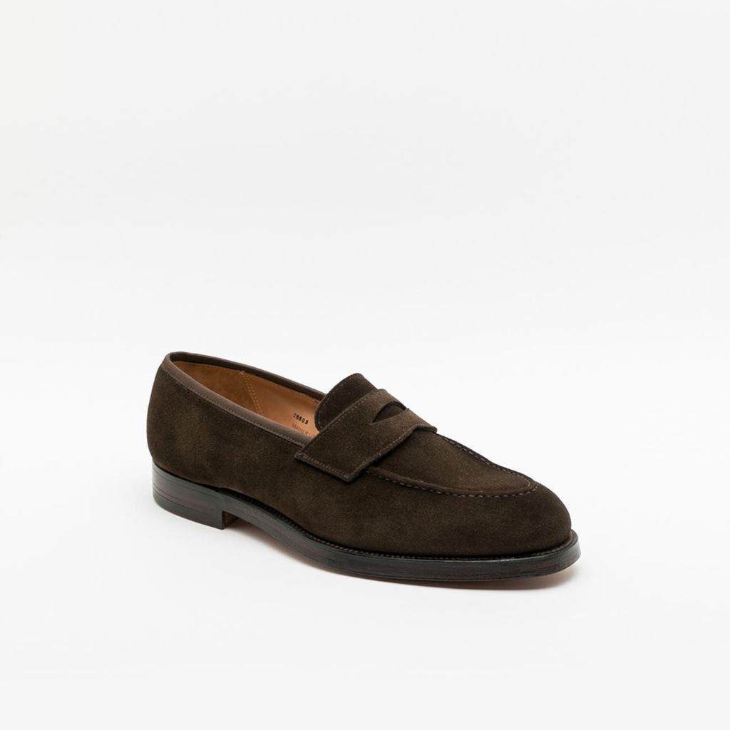 Henley Dark Brown Suede Penny Loafer