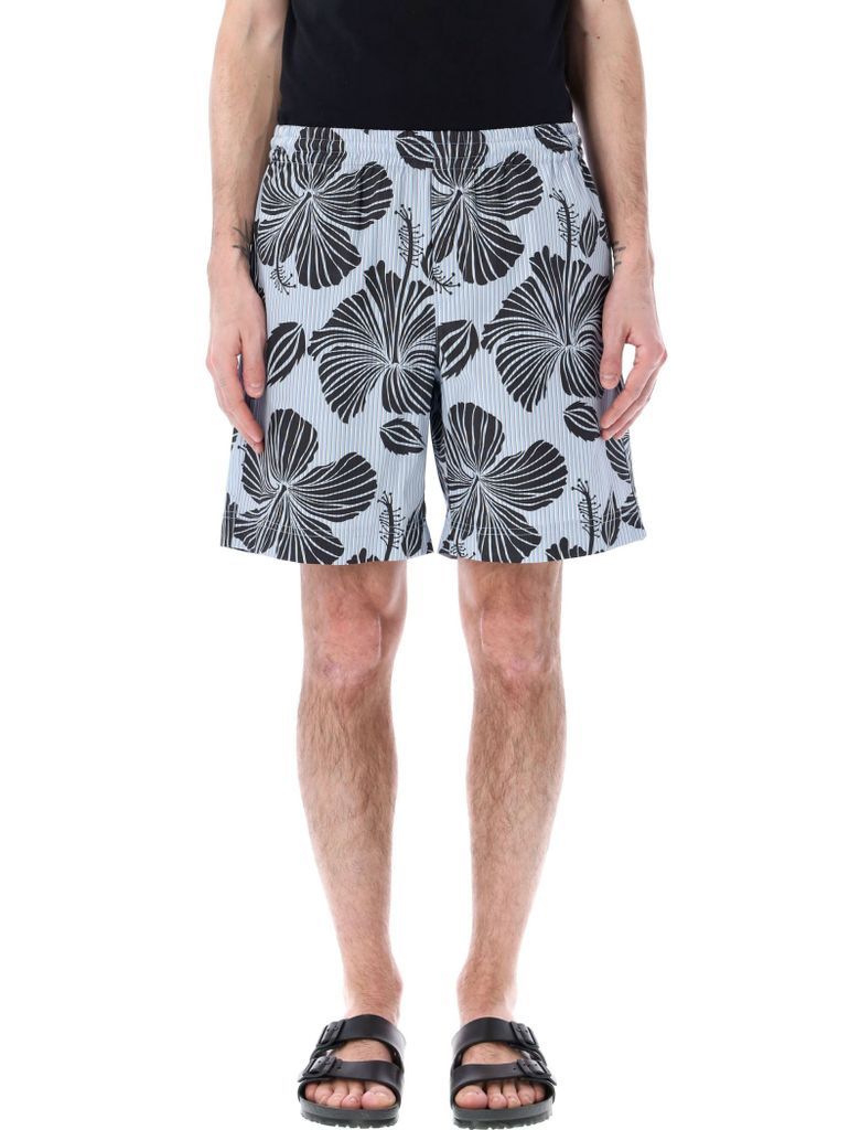 Hibiscus Print Shorts