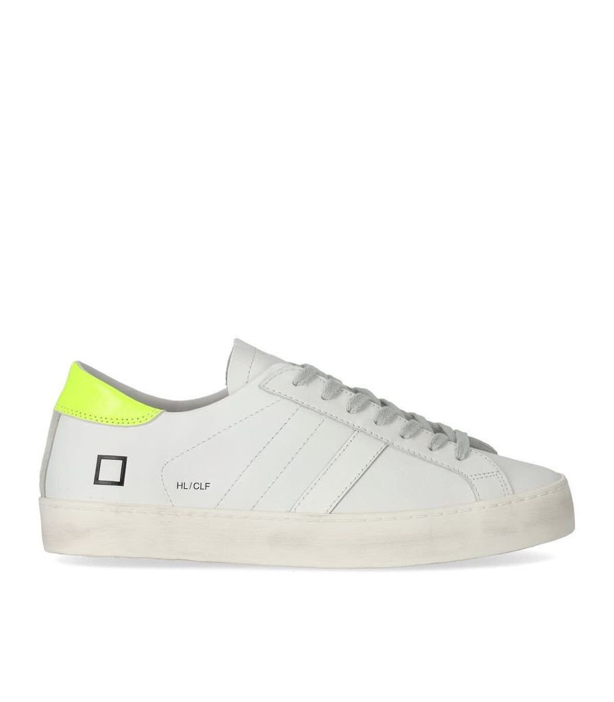 Hill Low Calf White Fluo Yellow Sneaker