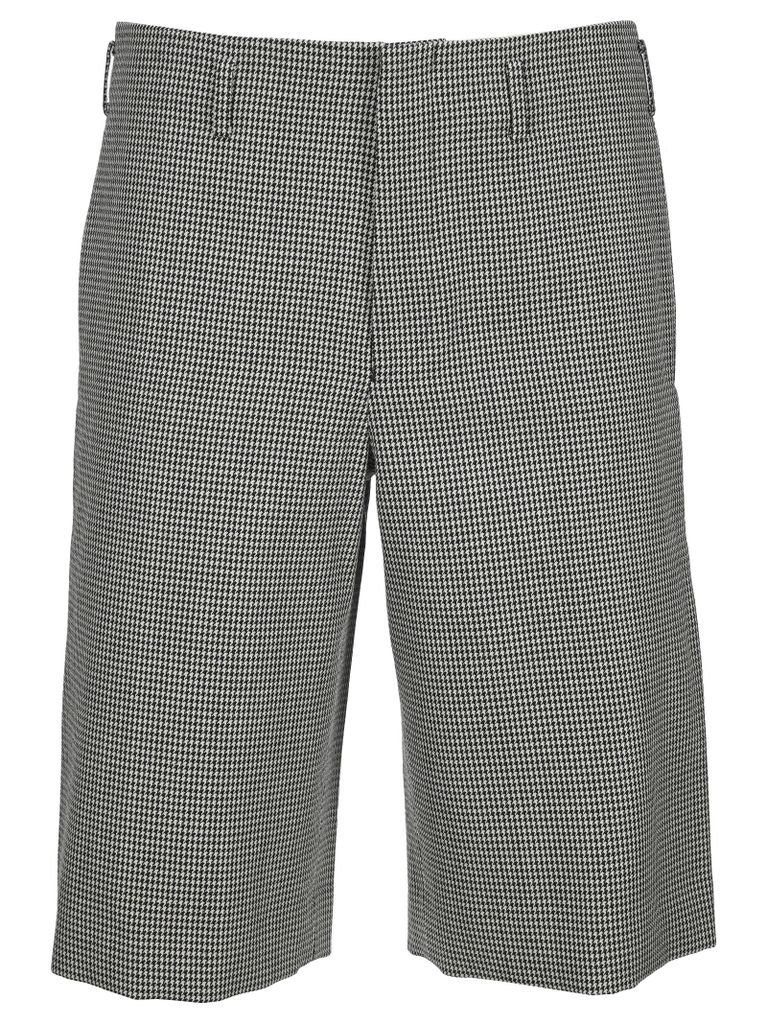 Houndstooth-Print Shorts