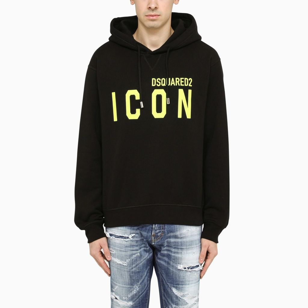 Icon Black Cotton Sweatshirt