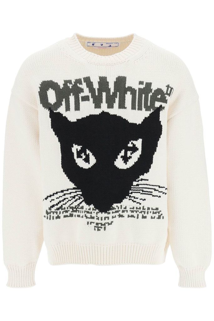 Jacquard Cat Chunky Pullover
