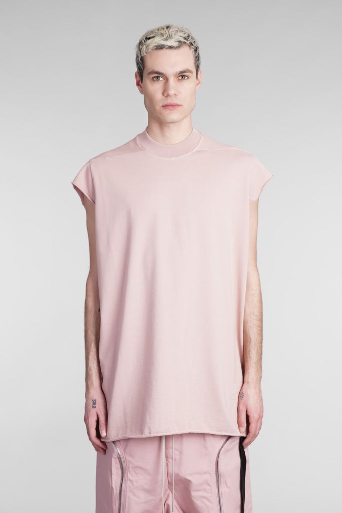 Jumbo T T-Shirt In Rose-Pink Cotton