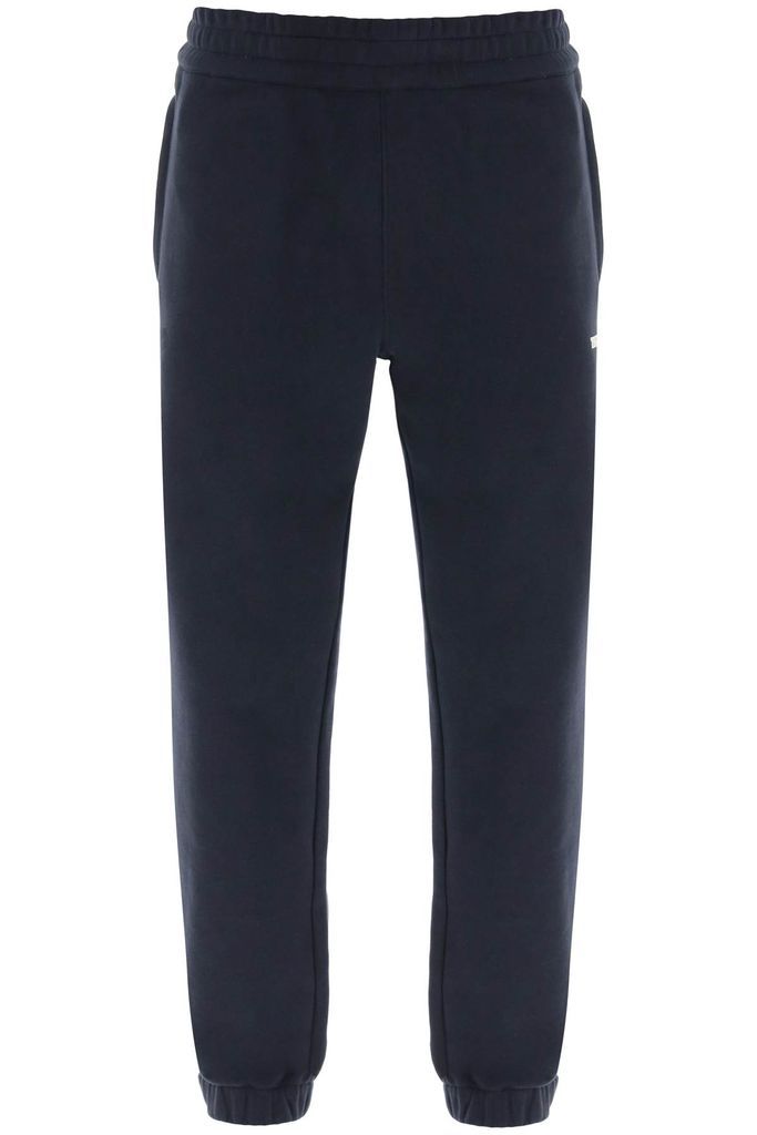Jogger Pants With Rubberized Logo Detail
