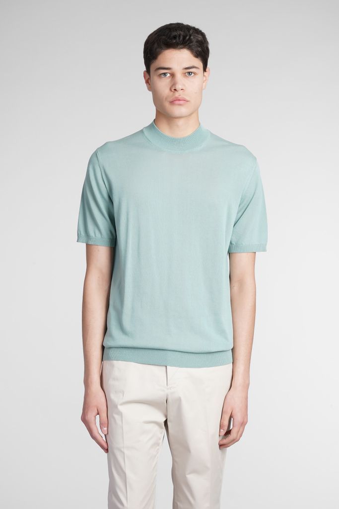 Knitwear In Cyan Cotton