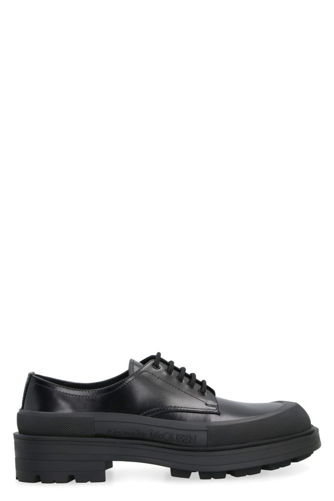 Leather Lace-Up Derby Shoes
