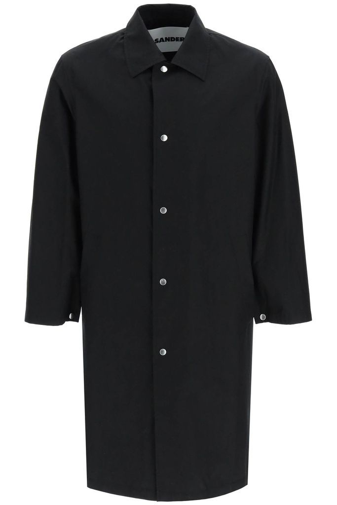 Lightweight Cotton Coat With Back Logo