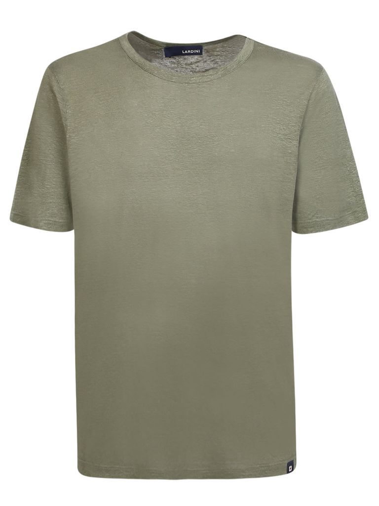 Linen Military Green T-Shirt