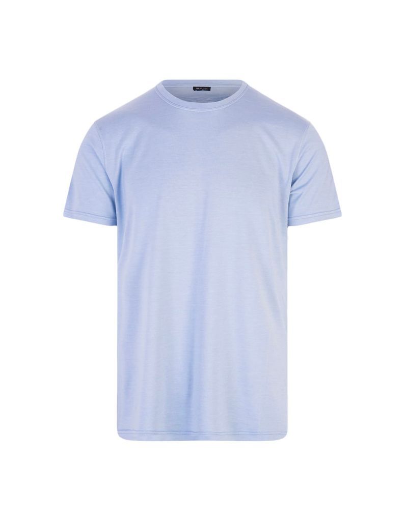 Light Blue Cotton Classic T-Shirt