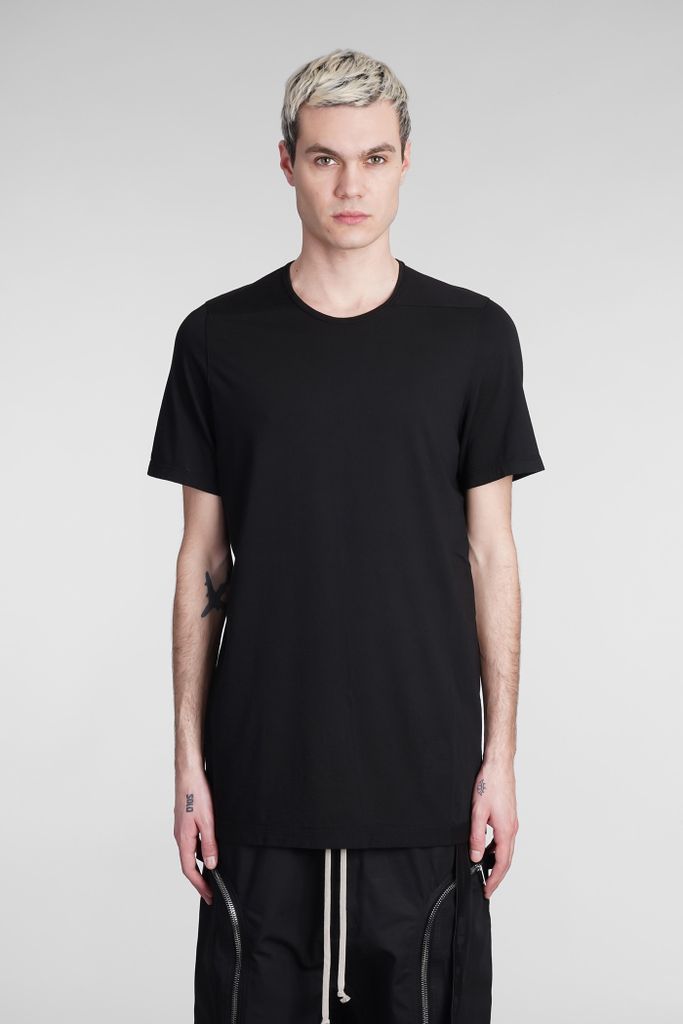 Level T T-Shirt In Black Cotton