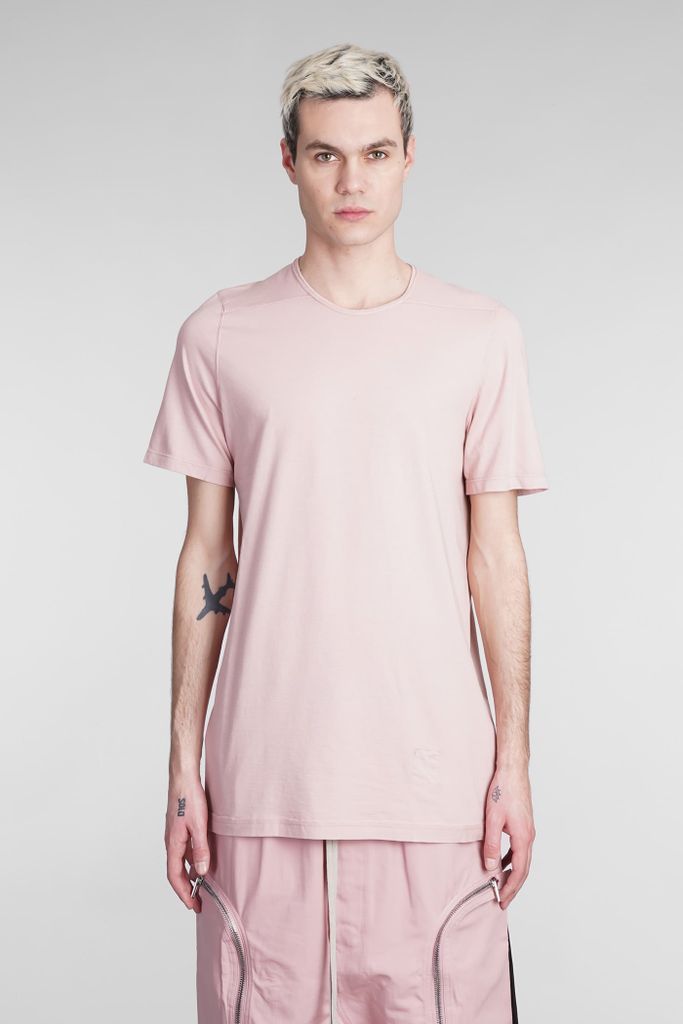 Level T T-Shirt In Rose-Pink Cotton