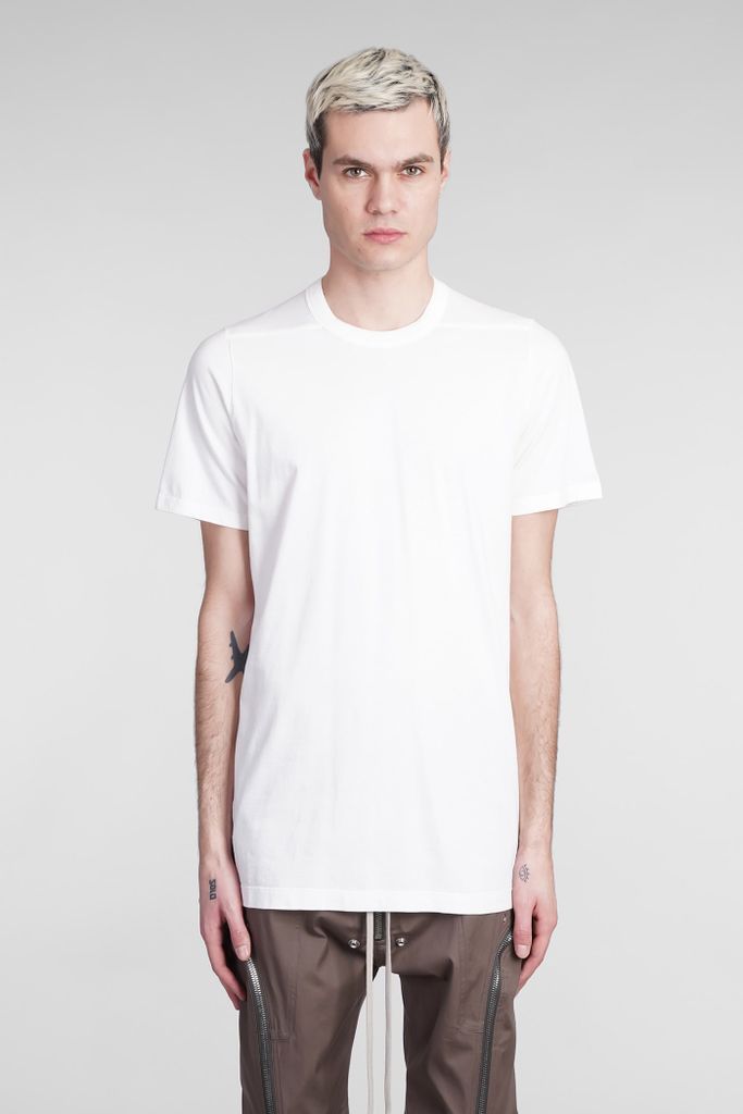 Level T T-Shirt In White Cotton