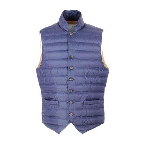 Lightweight Sleeveless Gilet In Nylon Padded With Real Goose Down Suitable As Under Jacket