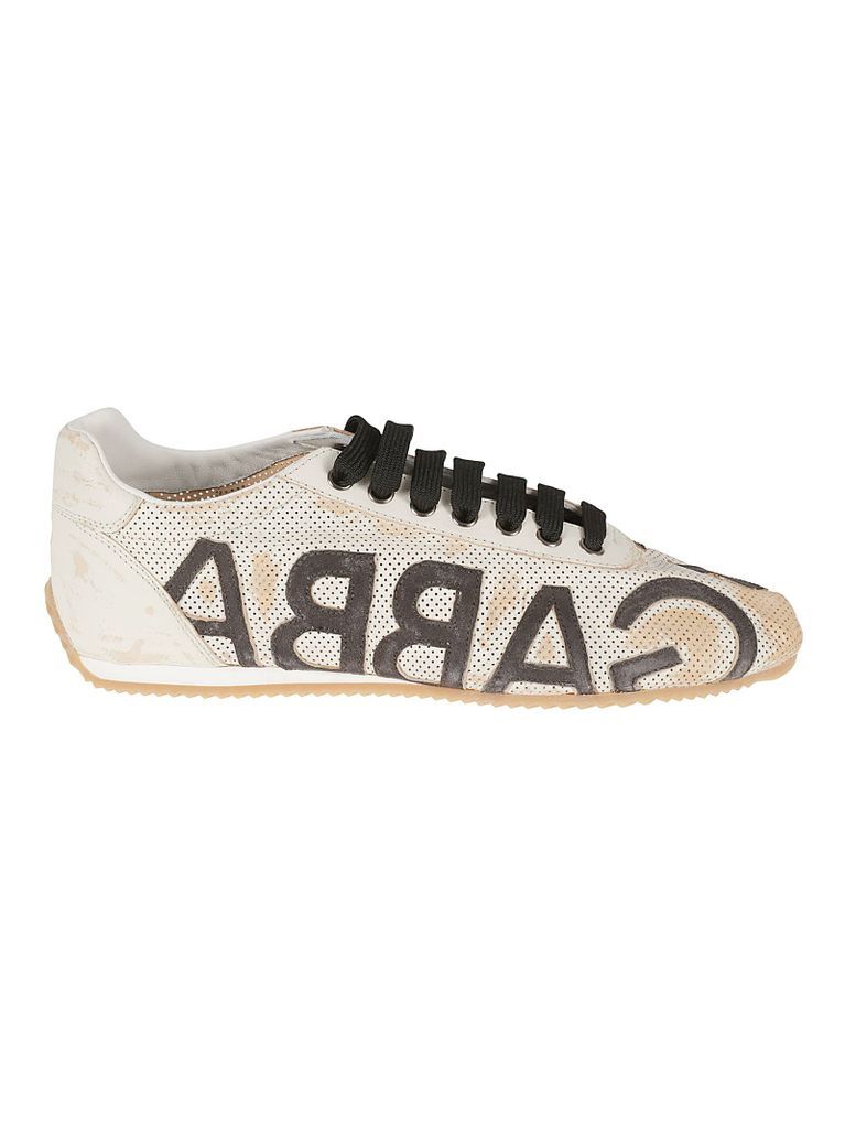 Logo Sides Lace-Up Sneakers