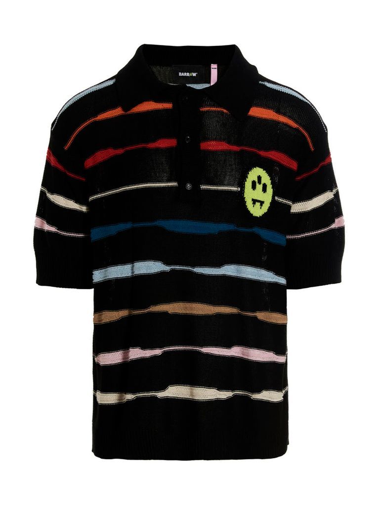 Logo Striped Polo Shirt