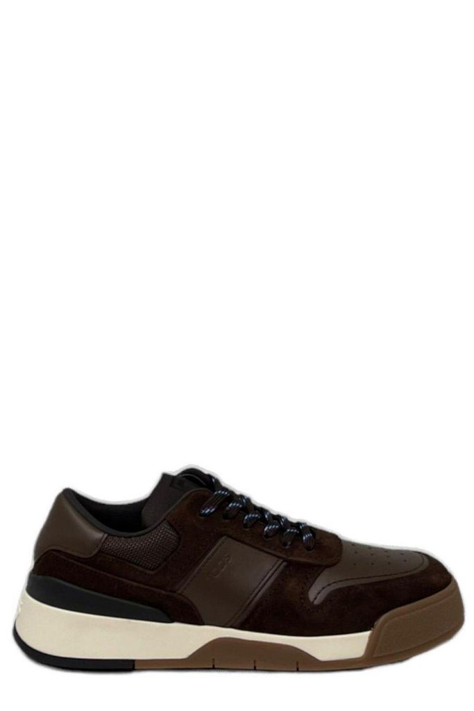 Logo-Embossed Panelled Lace-Up Sneakers Tods