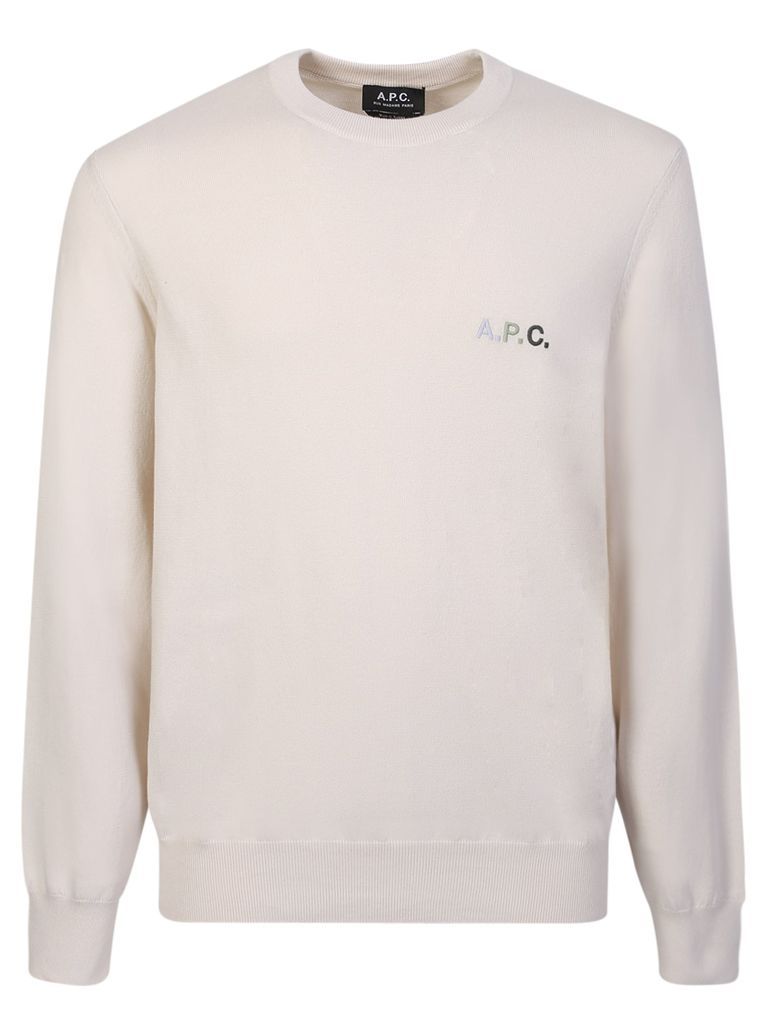 Logo-Embroidered Sweatshirt White