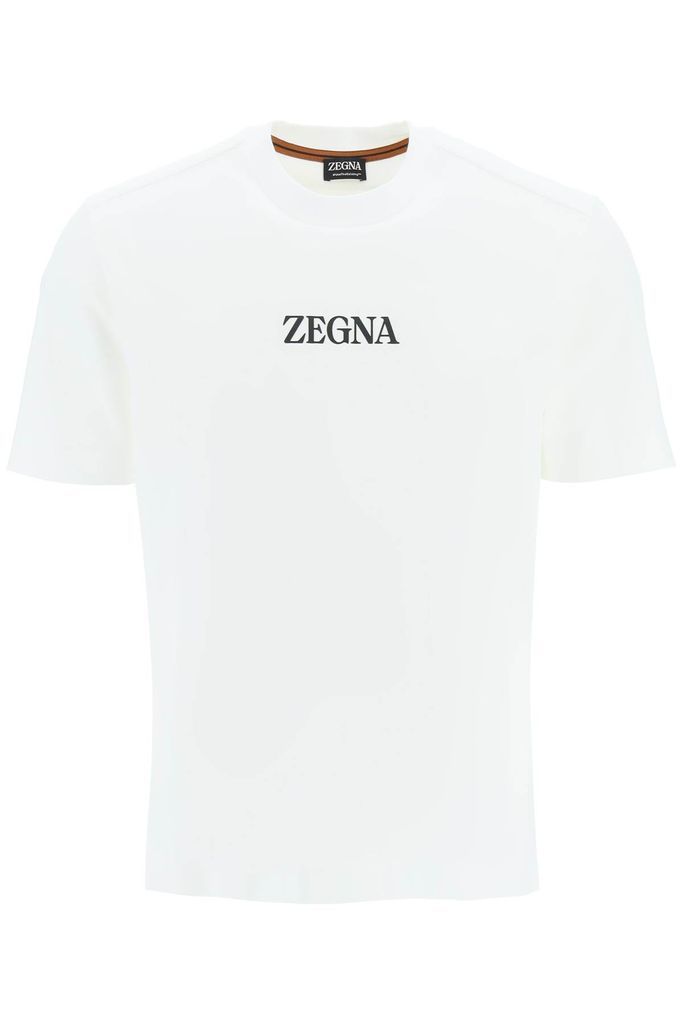 Logo T-Shirt In Pure Cotton
