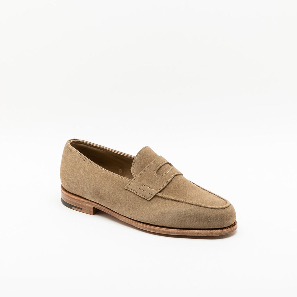 Lopez Sand Suede Unlined Penny Loafer