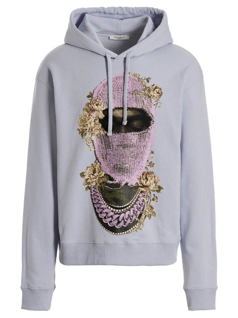 Mask Roses & Logo Hoodie