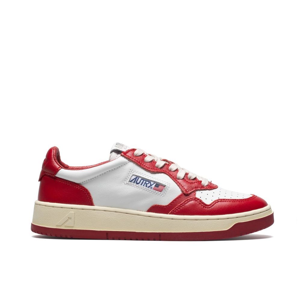 Medalist Low Sneakers (White/red)
