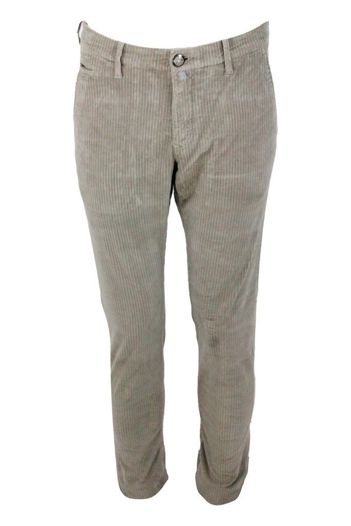 Luxury Edition Bobby J613 Trousers In Soft Rock Corduroy With America Chino Pockets