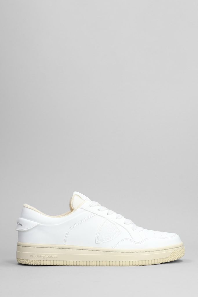 Lyon Sneakers In White Leather