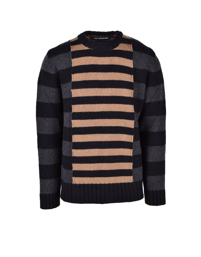 Mens Black / Brown Sweater