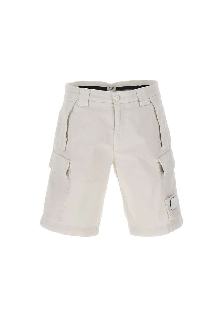 Metropolis Series Cotton Stretch Sateen Cargo Shorts