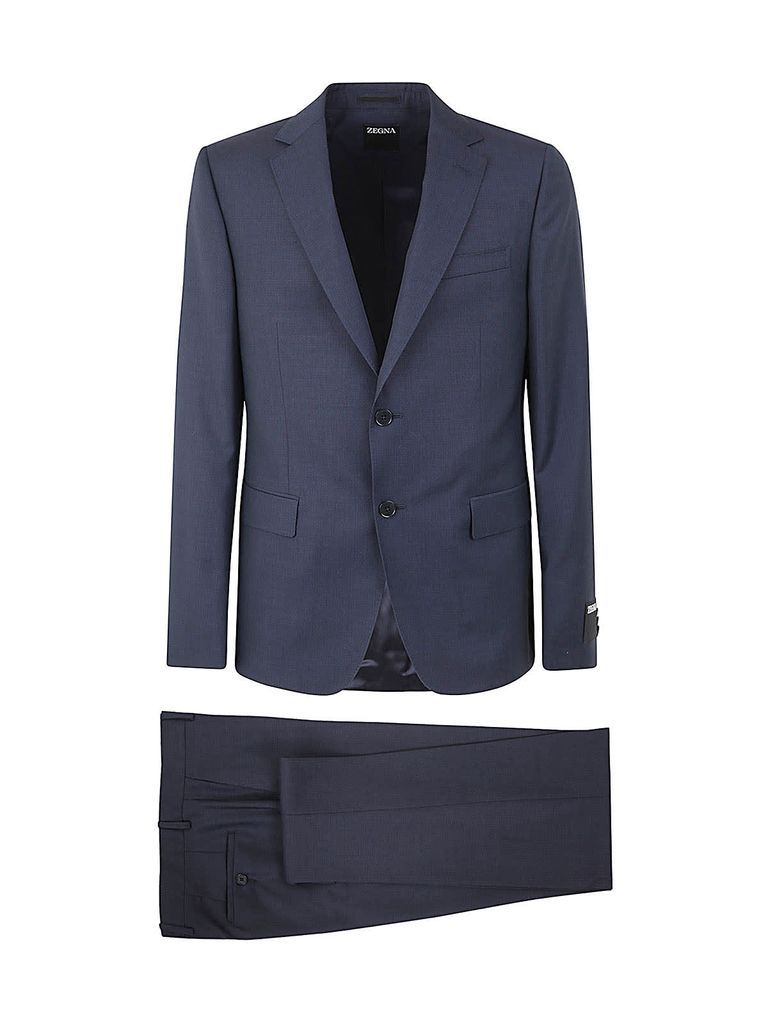 Micro Pinpoint Pure Wool Tailored Suit