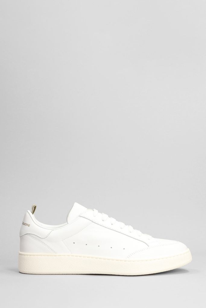 Mower Sneakers In White Leather