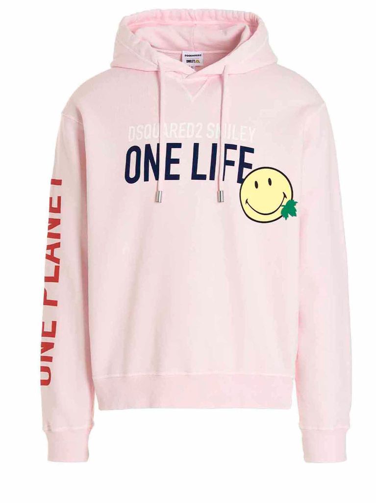 One Life One Planet Smiley Hoodie