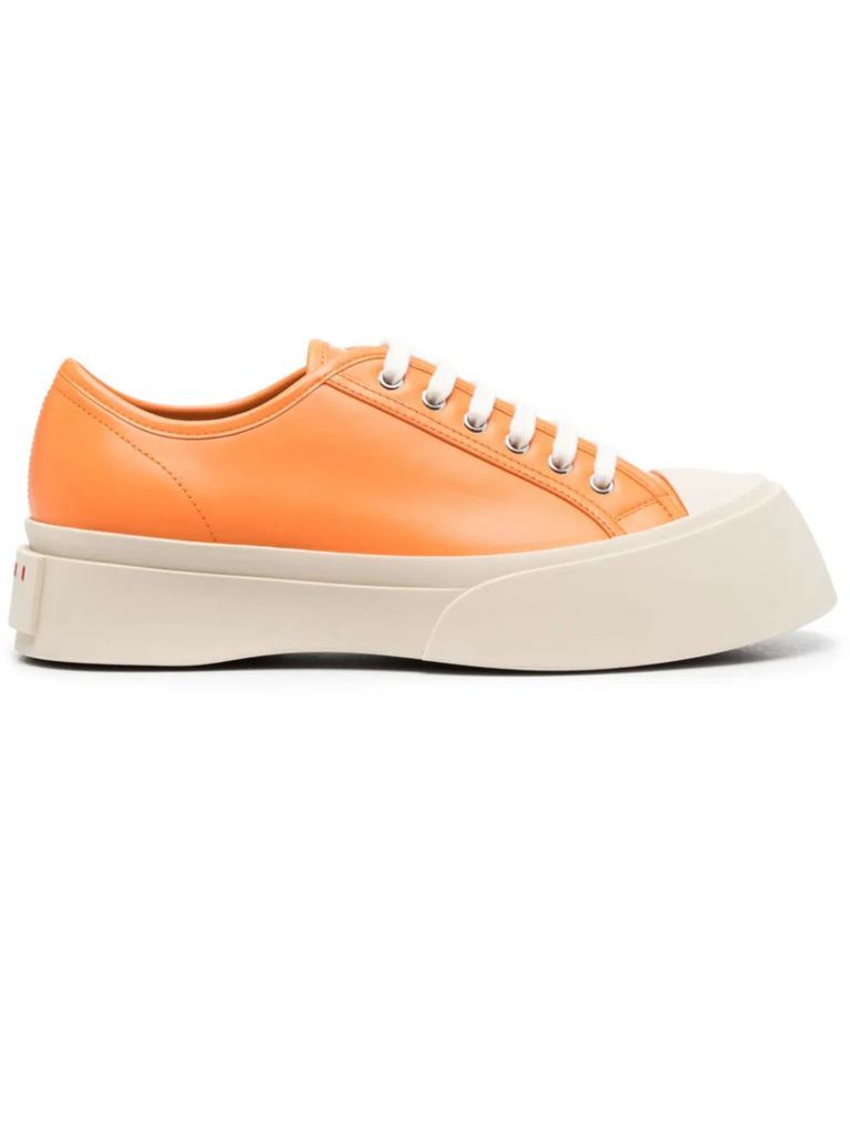 Orange Soft Calf Leather Pablo Sneaker