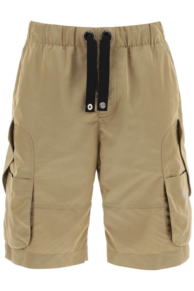 Oversized Nylon Cargo Shorts