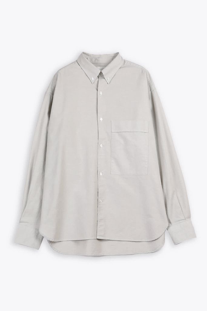 Oxford Shirt Grey Cotton Oxford Shirt - Keble