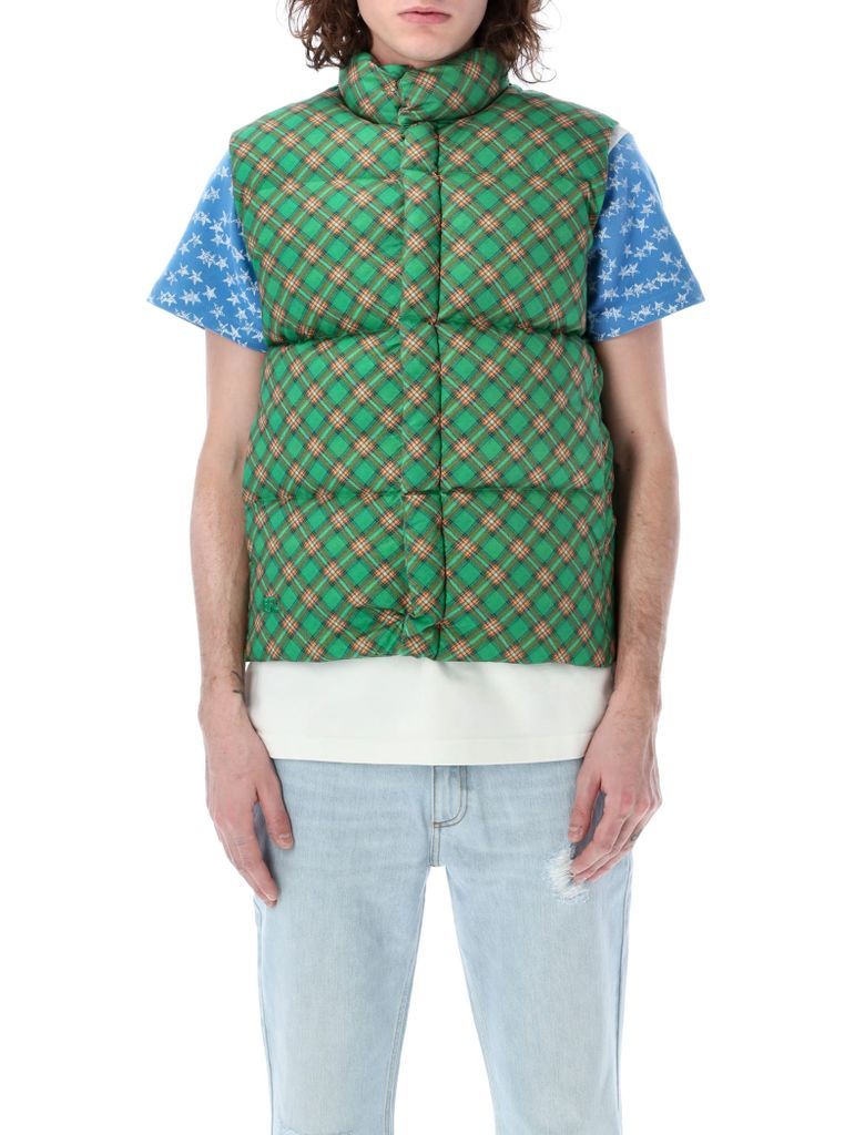 Padded And Quilted Down Vest