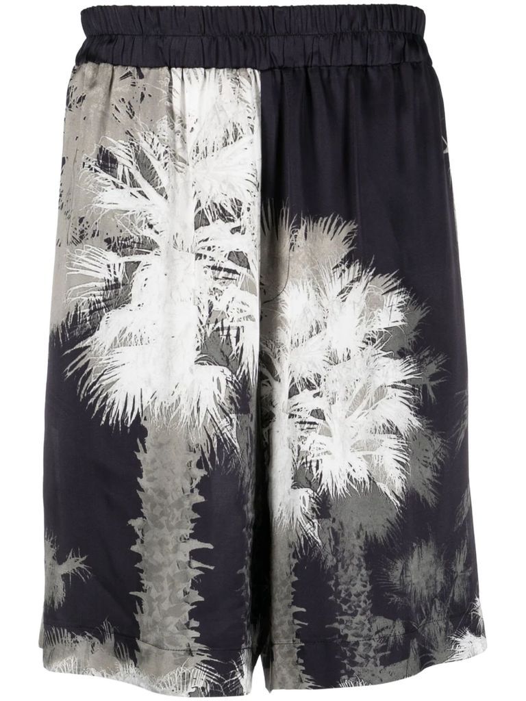 Palm-Tree Print Shorts