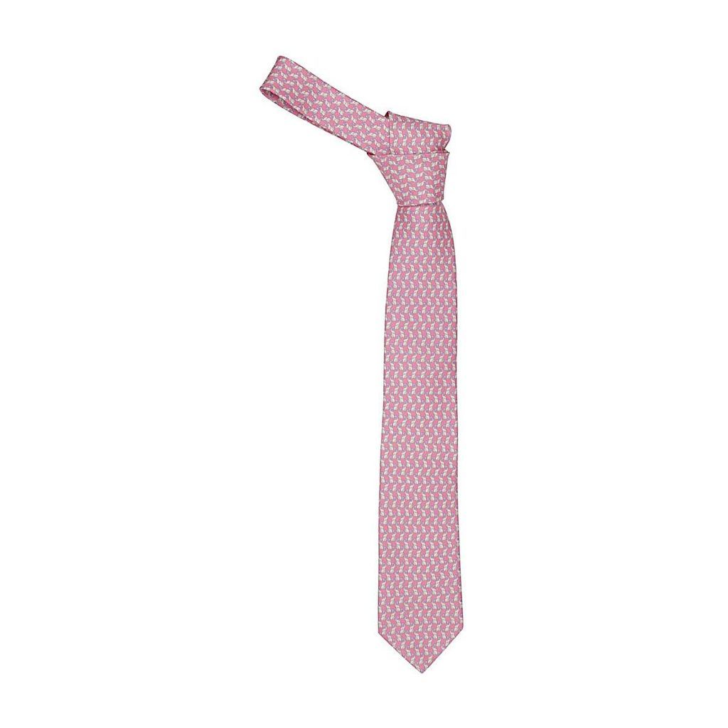 Pattern-Printed Satin Finish Tie