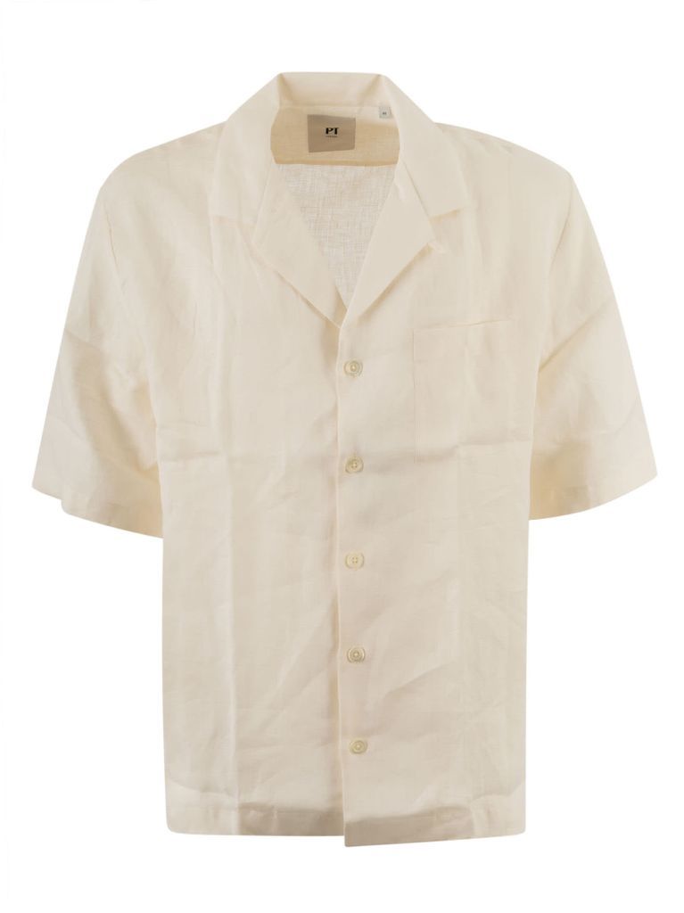 Patched Pocket Plain Formal Shirt