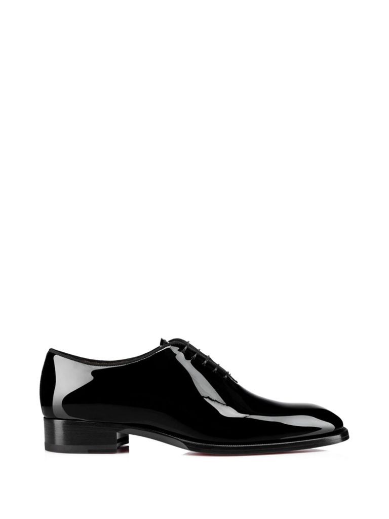 Patent Leather Lace-Up Shoes