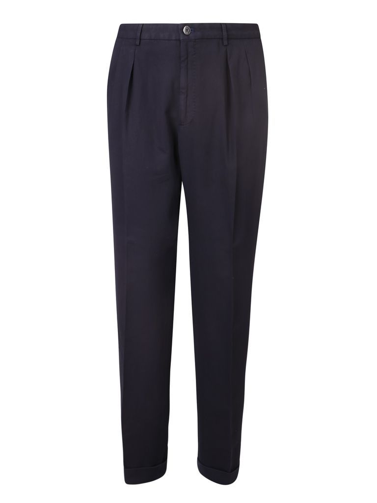 Pleat-Front Chino Trousers